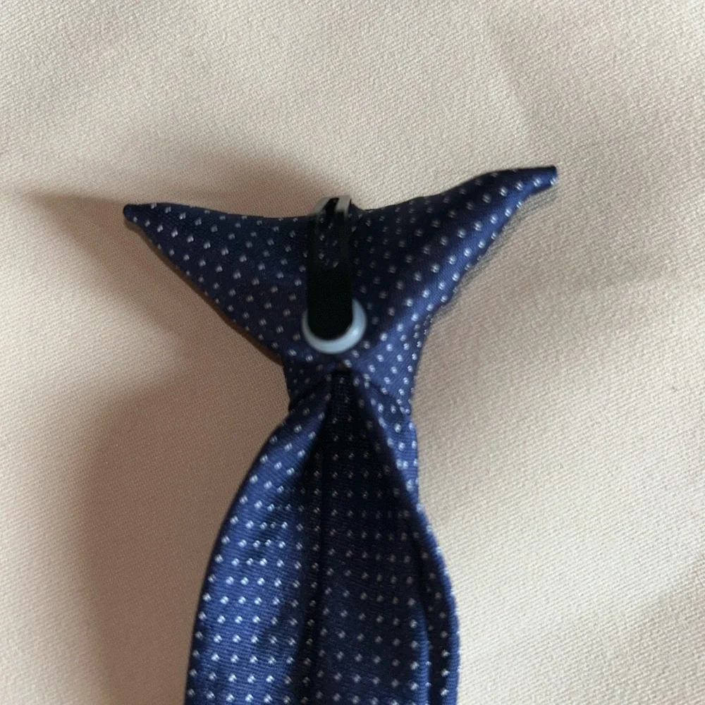 Kids Elegant Navy Blue Tie